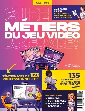 Couverture du guide des métiers du jeu video Couverture du guide des métiers du jeu video